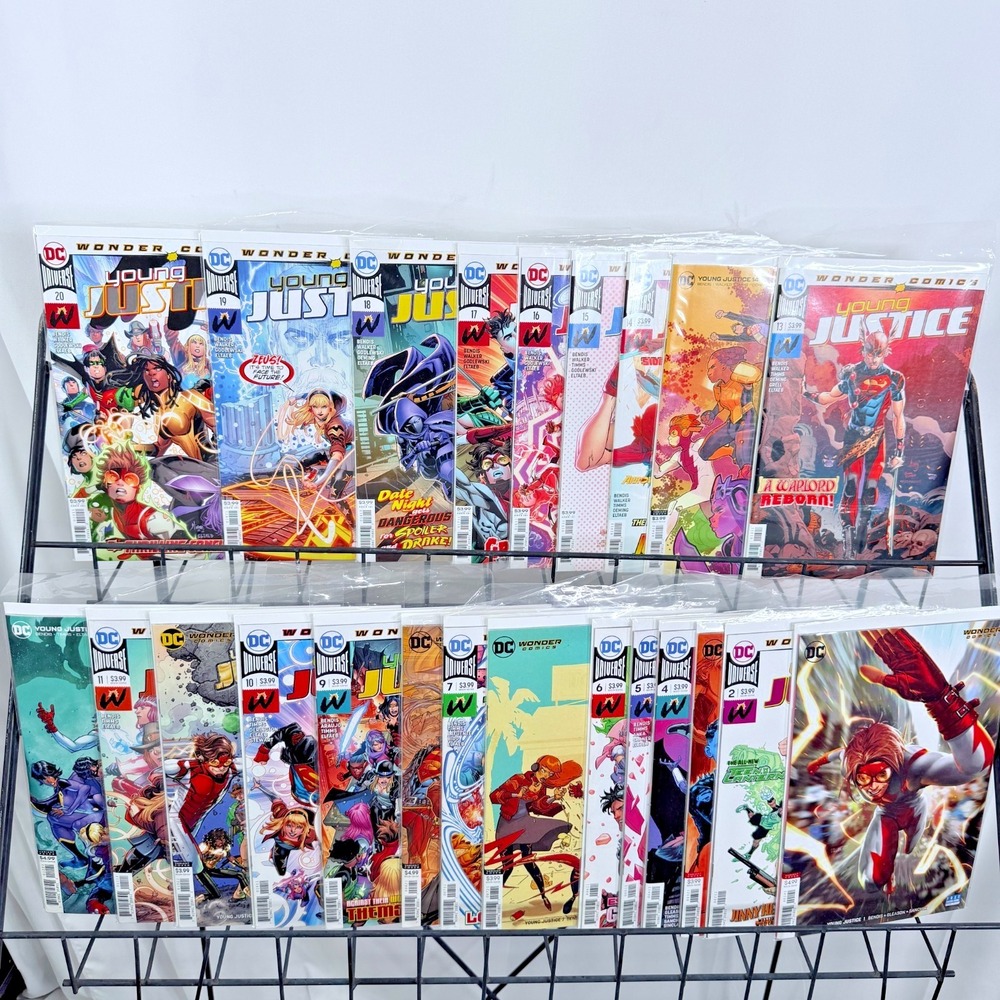 Young Justice 1-20 Lot Key 1st Teen Lantern Jinny Hex Origin